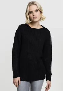 Dámsky sveter Urban Classics Ladies Basic Crew Sweater black - XS