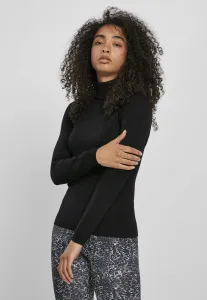 Urban Classics Ladies Basic Turtleneck Sweater black - Size:M