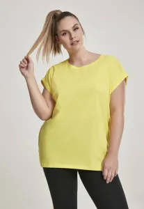 Urban Classics Ladies Extended Shoulder Tee brightyellow - Size:XS
