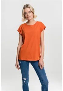 Urban Classics Ladies Extended Shoulder Tee rust orange - Size:L
