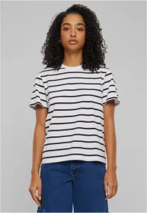 Urban Classics Ladies Striped Boxy Tee black/white - Size:L