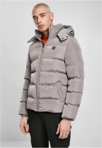 Urban Classics Hooded Puffer Jacket asphalt - Size:L