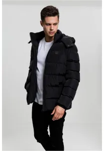 Urban Classics Hooded Puffer Jacket black - Size:L