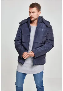 Urban Classics Hooded Puffer Jacket navy - Size:S