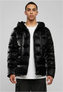 Urban Classics Shark Skin Puffer Jacket black - Size:4XL