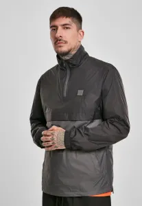 Urban Classics Stand Up Collar Pull Over Jacket black/darkshadow - Size:XL