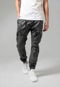 Urban Classics Camo Cargo Jogging Pants grey camo - Size:28