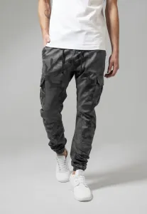 Urban Classics Camo Cargo Jogging Pants grey camo - Size:34