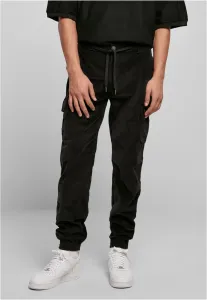 Urban Classics Corduroy Cargo Jogging Pants black - Size:L