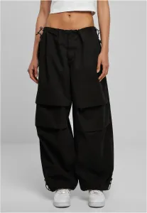 Urban Classics Ladies Cotton Parachute Pants black - Size:3XL