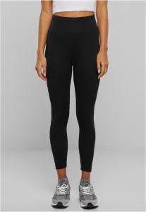 Urban Classics Ladies High Waist Jersey Leggings black - Size:3XL