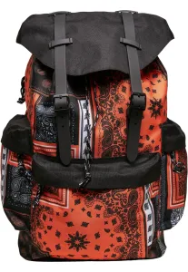 Urban Classics Bandana Patchwork Print Backpack black/orange - One Size