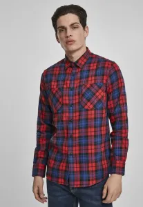 Urban Classics Checked Flanell Shirt 5 red/royal - Size:M