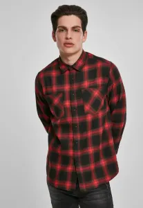 Urban Classics Checked Flanell Shirt 6 black/red - Size:L