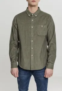 Urban Classics Corduroy Shirt olive - Size:S