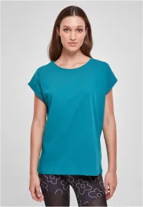Urban Classics Ladies Extended Shoulder Tee watergreen - Size:XS