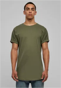 Urban Classics Long Shaped Turnup Tee olive - Size:S