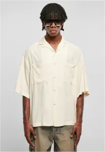 Urban Classics Oversized Resort Shirt whitesand - Size:4XL