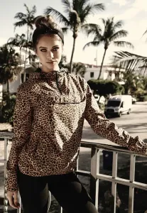 Urban Classics Ladies Pattern Pull Over Jacket leo - Size:XL