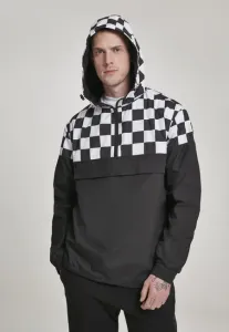 Urban Classics Check Pull Over Jacket blk/chess - Size:4XL
