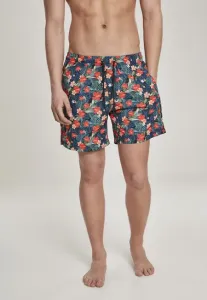 Urban Classics Pattern?Swim Shorts blk/tropical - Size:6XL