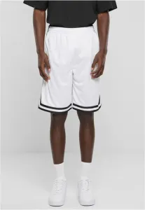 Urban Classics Stripes Mesh Shorts white/black/white - Size:4XL
