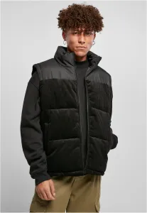 Urban Classics Cord Vest black - Size:4XL