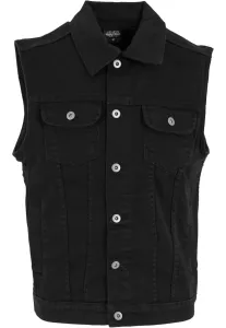 Urban Classics Denim Vest blackdark - Size:L
