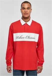 Urban Classics Oversized Rugby Longsleeve hugered - Size:3XL