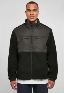 Urban Classics Patched Sherpa Jacket black - Size:4XL
