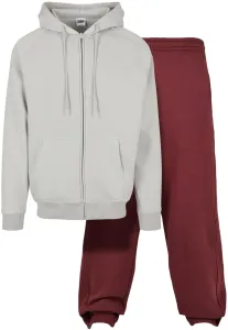 Urban Classics Blank Suit lightasphalt+cherry - Size:M
