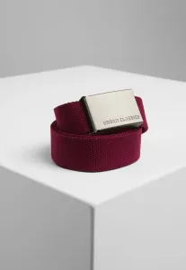 Urban Classics Canvas Belts burgundy - One Size