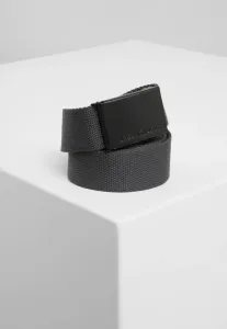 Urban Classics Canvas Belts charcoal/black - One Size
