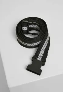 Urban Classics Reflective Belt black/black/silver - Size:S/M