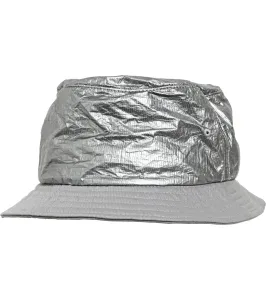 Urban Classics Crinkled Paper Bucket Hat silver - One Size
