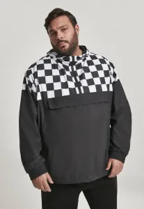 Urban Classics Check Pull Over Jacket blk/chess - Size:3XL