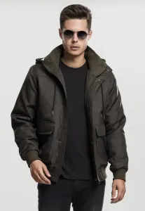 Urban Classics Heavy Hooded Jacket dark olive - Size:S