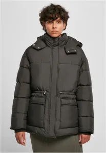 Urban Classics Ladies Waisted Puffer Jacket black - Size:XS