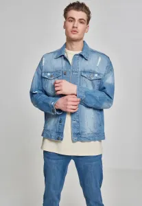 Urban Classics Ripped Denim Jacket bleached - Size:L