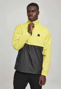 Urban Classics Stand Up Collar Pull Over Jacket brightyellow/blk - Size:L