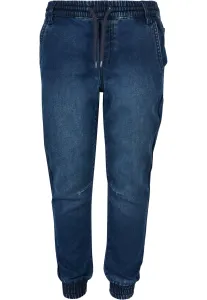 Urban Classics Boys Knitted Denim Jogpants blue washed - Size:110/116