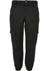 Urban Classics Boys Washed Cargo Twill Jogging Pants black - Size:110/116