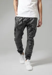Urban Classics Camo Cargo Jogging Pants grey camo - Size:44