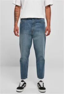 Urban Classics Cropped Tapered Jeans middeepblue - Size:32