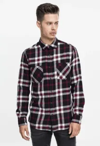 Urban Classics Checked Flanell Shirt 3 blk/wht/red - Size:S