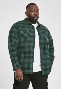 Urban Classics Checked Flanell Shirt 7 darkgreen/black - Size:L