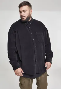 Urban Classics Corduroy Shirt black - Size:S