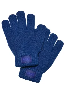 Urban Classics Knit Gloves Kids royal - Size:S/M