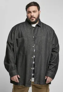 Urban Classics Oversized Denim Shirt black stone washed - Size:M