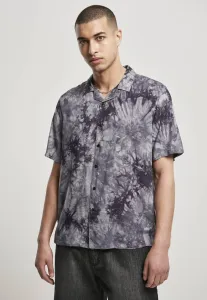 Urban Classics Tye Dye Viscose Resort Shirt dark - Size:3XL